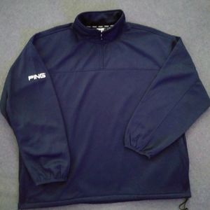 PING quarter zip pullover in dark blue